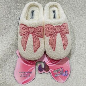 Moon Cake Coquette Bow Slippers S 5/6